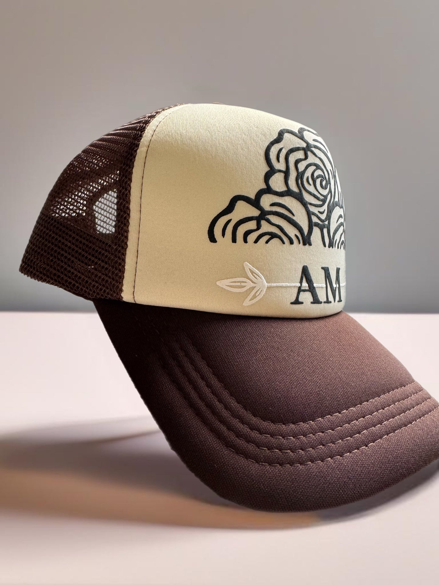 AM DIVIDED Trucker Hat Brown